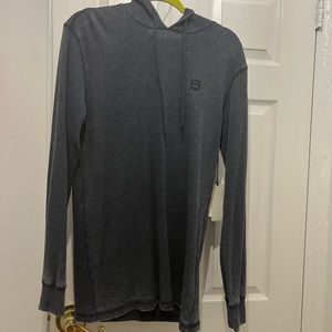 NWT Billabong Long Sleeve hooded waffle shirt